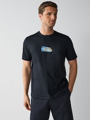 PS Paul Smith Blue Regular Fit Logo T-Shirt - Image 1 of 5