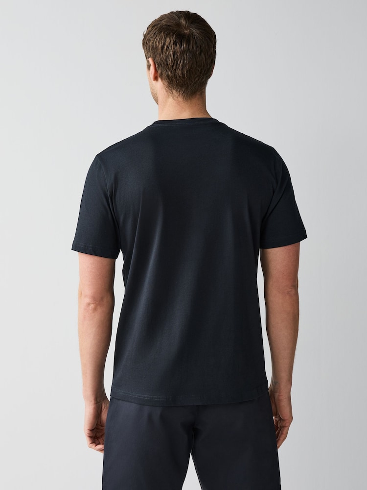 PS Paul Smith Blue Regular Fit Logo T-Shirt - Image 2 of 5 PS Paul Smith Blue Regular Fit Logo T-Shirt - Image 2 of 5