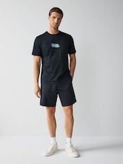 PS Paul Smith Blue Regular Fit Logo T-Shirt - Image 3 of 5