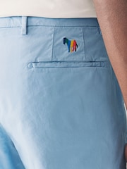 PS Paul Smith Regular Fit Blue Logo Chinos Trousers - Image 4 of 7