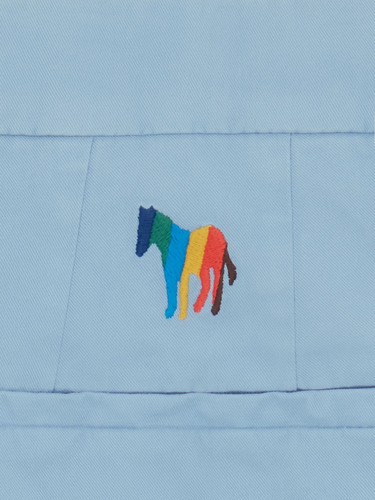 PS Paul Smith Regular Fit Blue Logo Chinos Trousers - Image 7 of 7