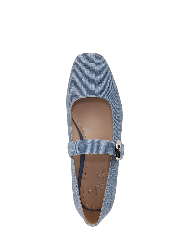 Naturalizer Mary Janes Carter Wide Fit Black Shoes - Image 4 of 5