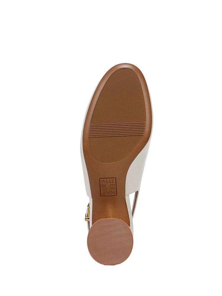 Naturalizer Lane Wide Fit White Slingback Shoes - Image 7 of 7