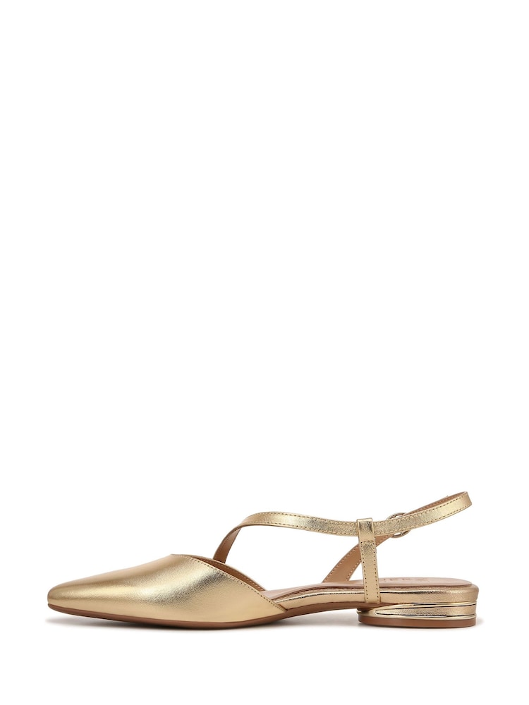 Naturalizer Regular Fit Gold Hawaii Slingback Shoes - Image 2 of 7