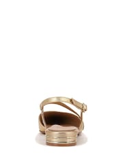 Naturalizer Regular Fit Gold Hawaii Slingback Shoes - Image 5 of 7