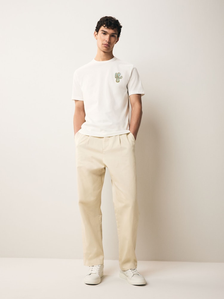 PS Paul Smith Regular Fit Graphic White T-Shirt - Image 2 of 6