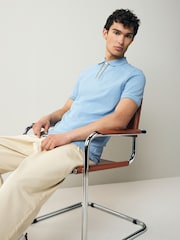 PS Paul Smith Regular Fit Blue Logo Polo Shirt - Image 4 of 7