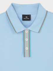 PS Paul Smith Regular Fit Blue Logo Polo Shirt - Image 7 of 7