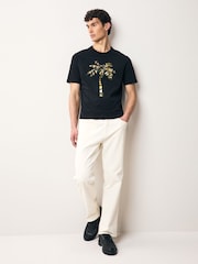 PS Paul Smith Regular Fit Graphic Black T-Shirt - Image 2 of 6