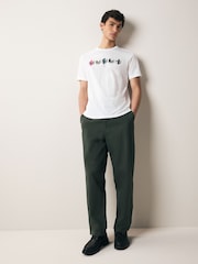 PS Paul Smith Regular Fit Graphic White T-Shirt - Image 2 of 5