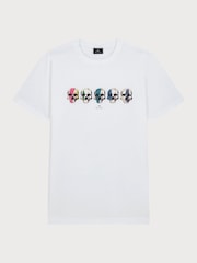 PS Paul Smith Regular Fit Graphic White T-Shirt - Image 5 of 5