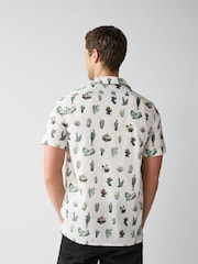 PS Paul Smith Regular Fit Short Sleeve White 100% Cotton Shirt - Image 3 of 5