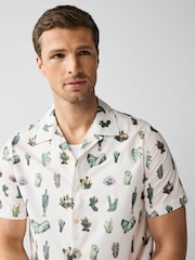 PS Paul Smith Regular Fit Short Sleeve White 100% Cotton Shirt - Image 4 of 5