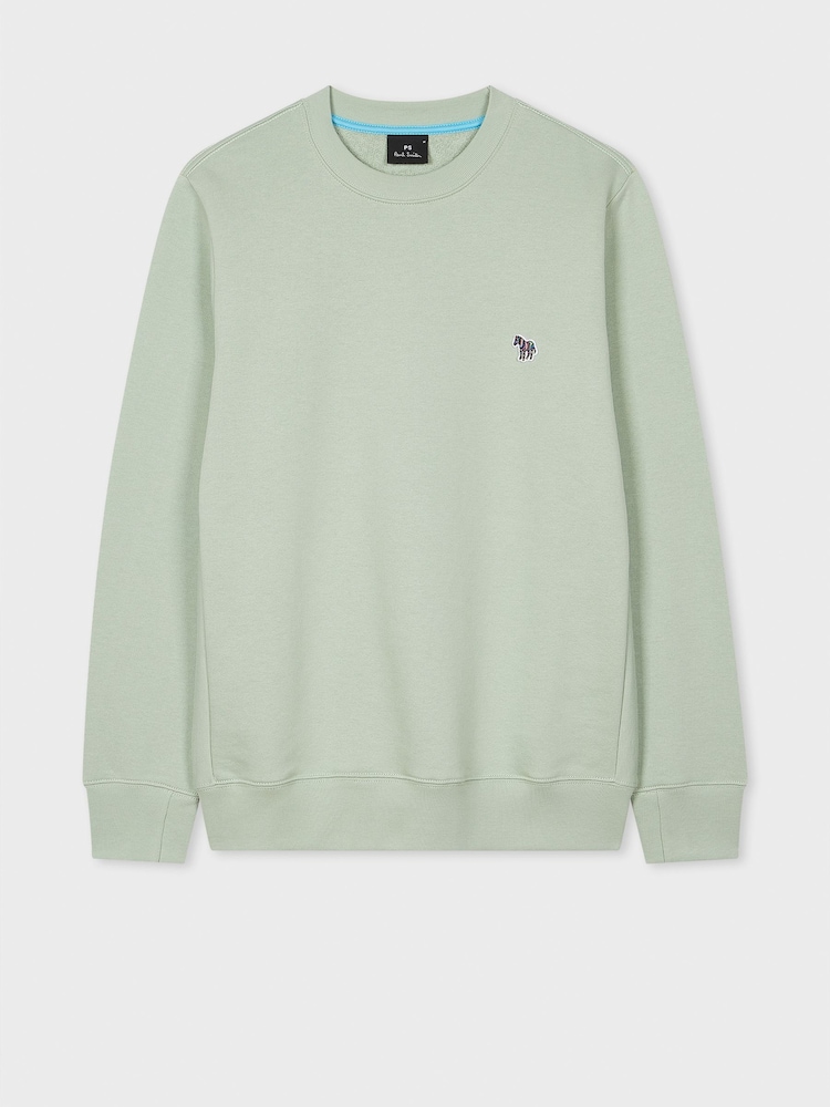PS Paul Smith Regular Fit Green Logo Sweatshirt - Image 5 of 6