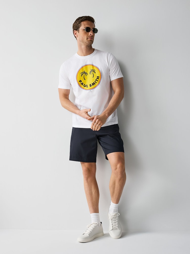 PS Paul Smith Regular Fit Graphic White T-Shirt - Image 2 of 6