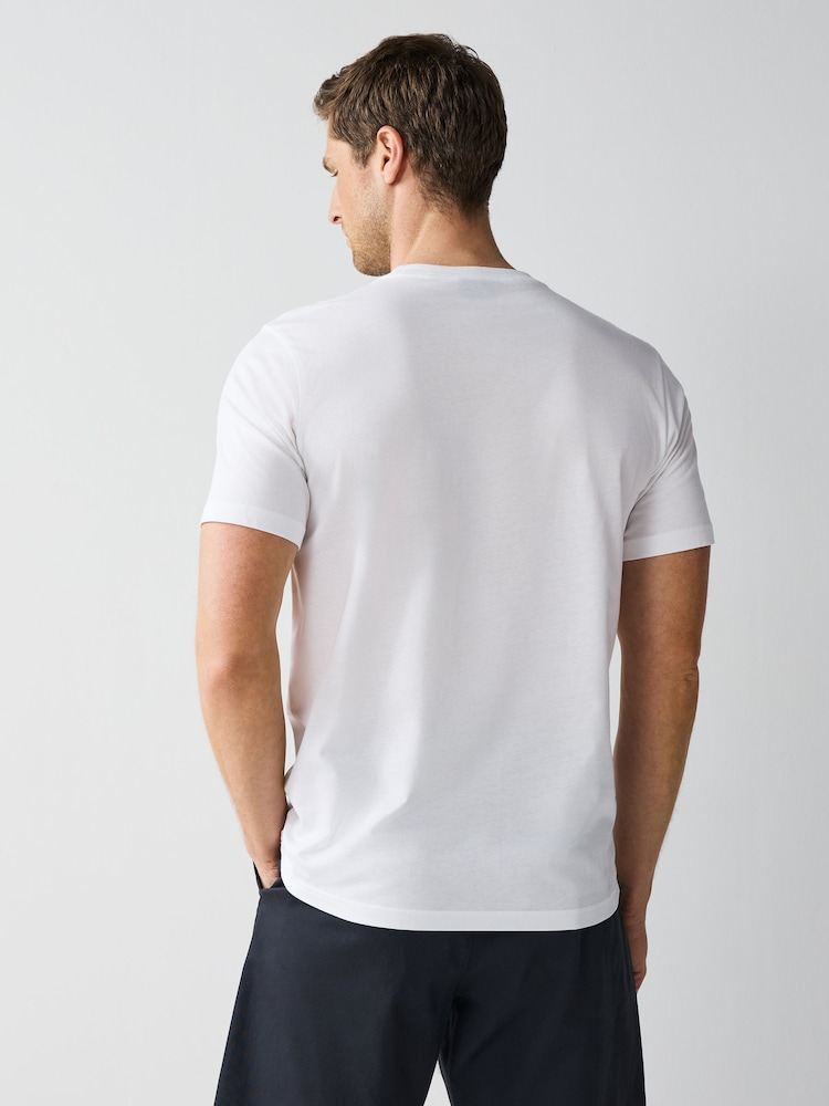 PS Paul Smith Regular Fit Graphic White T-Shirt - Image 3 of 6