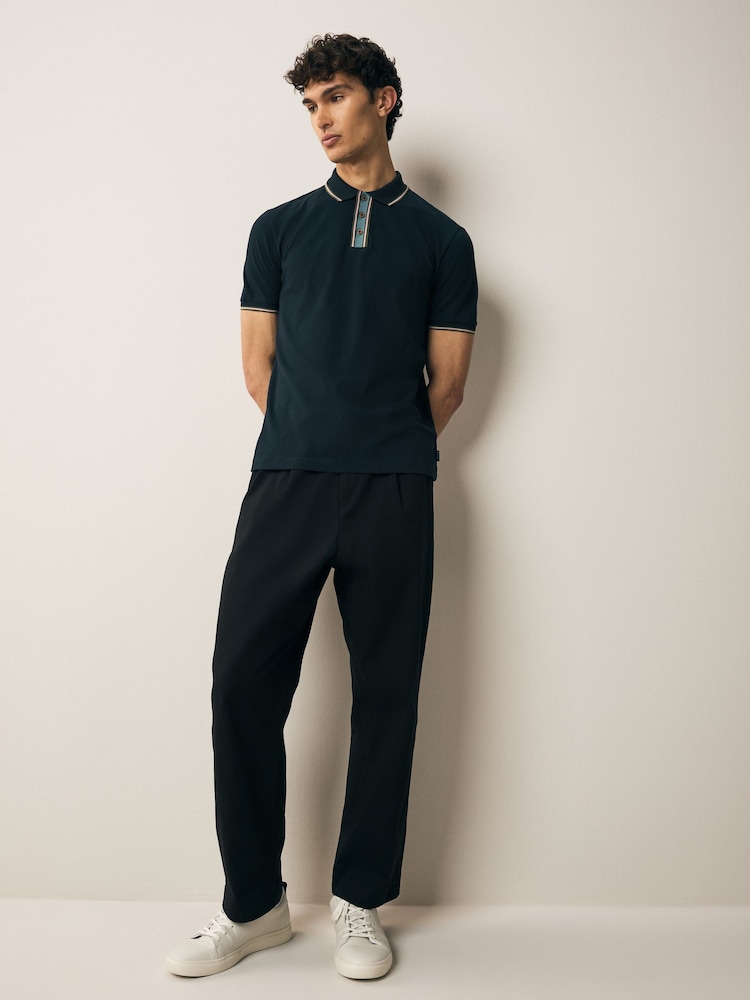 PS Paul Smith Regular Fit Blue Logo Polo Shirt - Image 2 of 7