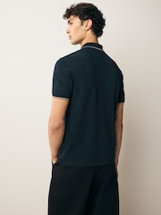 PS Paul Smith Regular Fit Blue Logo Polo Shirt - Image 3 of 7