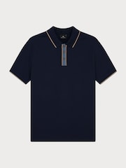 PS Paul Smith Regular Fit Blue Logo Polo Shirt - Image 6 of 7