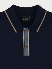 PS Paul Smith Regular Fit Blue Logo Polo Shirt - Image 7 of 7