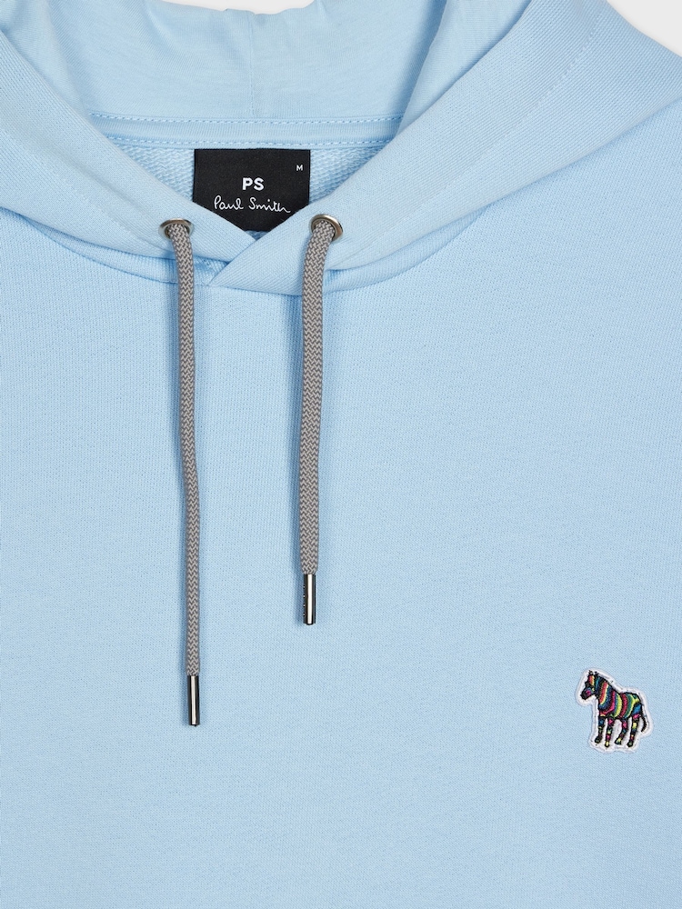 PS Paul Smith Regular Fit Blue Logo Hoodie - Image 7 of 7