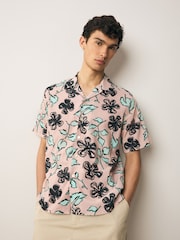 PS Paul Smith Casual Fit Pink Short Sleeve Shirt - Image 1 of 4