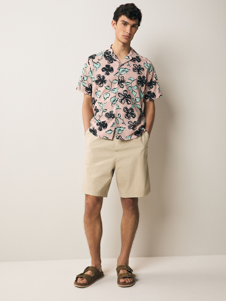 PS Paul Smith Casual Fit Pink Short Sleeve Shirt - Image 2 of 4