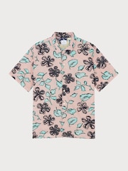 PS Paul Smith Casual Fit Pink Short Sleeve Shirt - Image 3 of 4