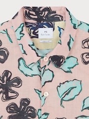 PS Paul Smith Casual Fit Pink Short Sleeve Shirt - Image 4 of 4
