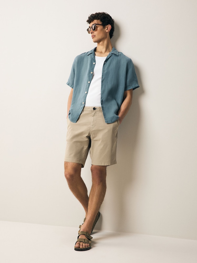 PS Paul Smith Regular Fit Brown Logo Shorts - Image 2 of 6 PS Paul Smith Regular Fit Brown Logo Shorts - Image 2 of 6