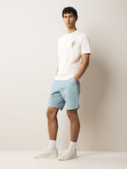 PS Paul Smith Regular Fit Blue Logo Shorts - Image 1 of 7