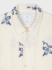 PS Paul Smith Casual Fit Short Sleeve White Shirt - Image 7 of 7