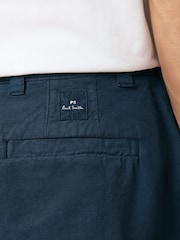 PS Paul Smith Regular Fit Blue Cargo Shorts - Image 4 of 6