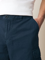 PS Paul Smith Regular Fit Blue Cargo Shorts - Image 6 of 6