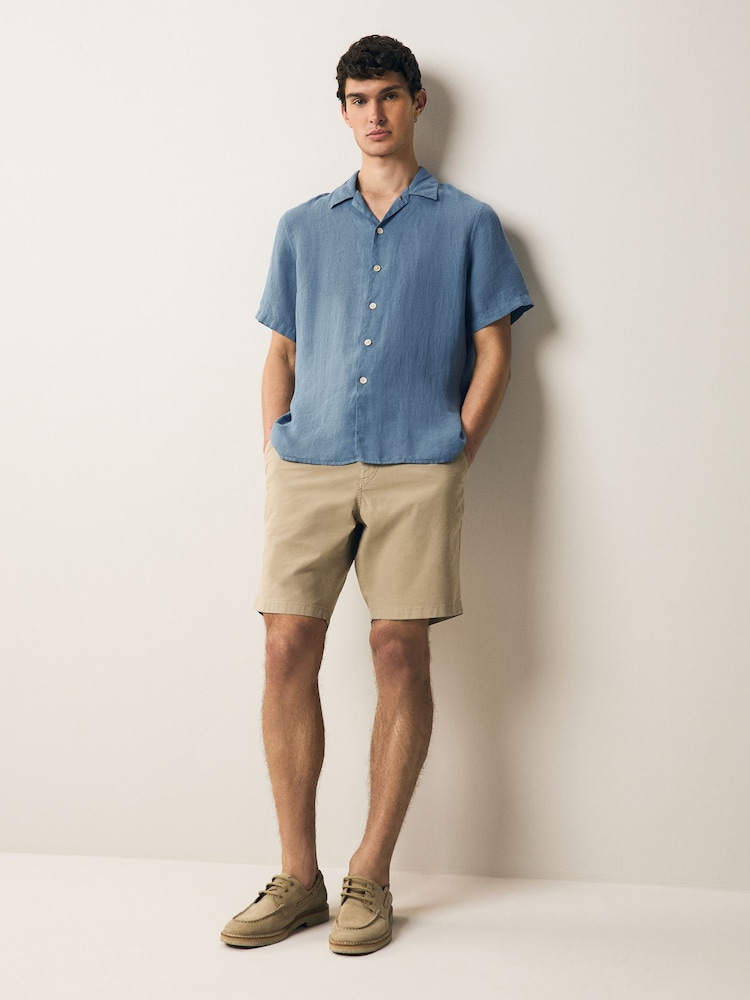 PS Paul Smith Casual Fit 100% Linen Short Sleeve Shirt - Image 2 of 9