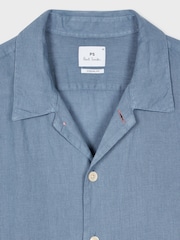 PS Paul Smith Casual Fit 100% Linen Short Sleeve Shirt - Image 7 of 9