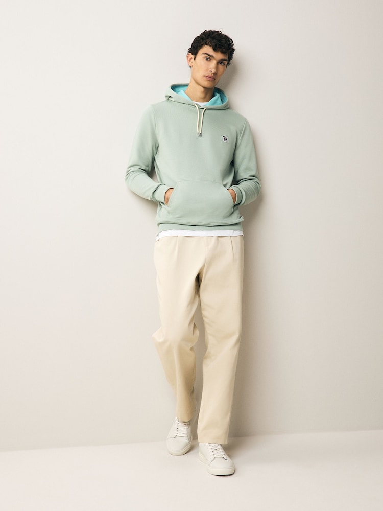 PS Paul Smith Regular Fit Green Logo Hoodie - Image 2 of 7
