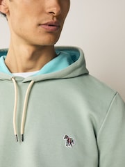 PS Paul Smith Regular Fit Green Logo Hoodie - Image 4 of 7