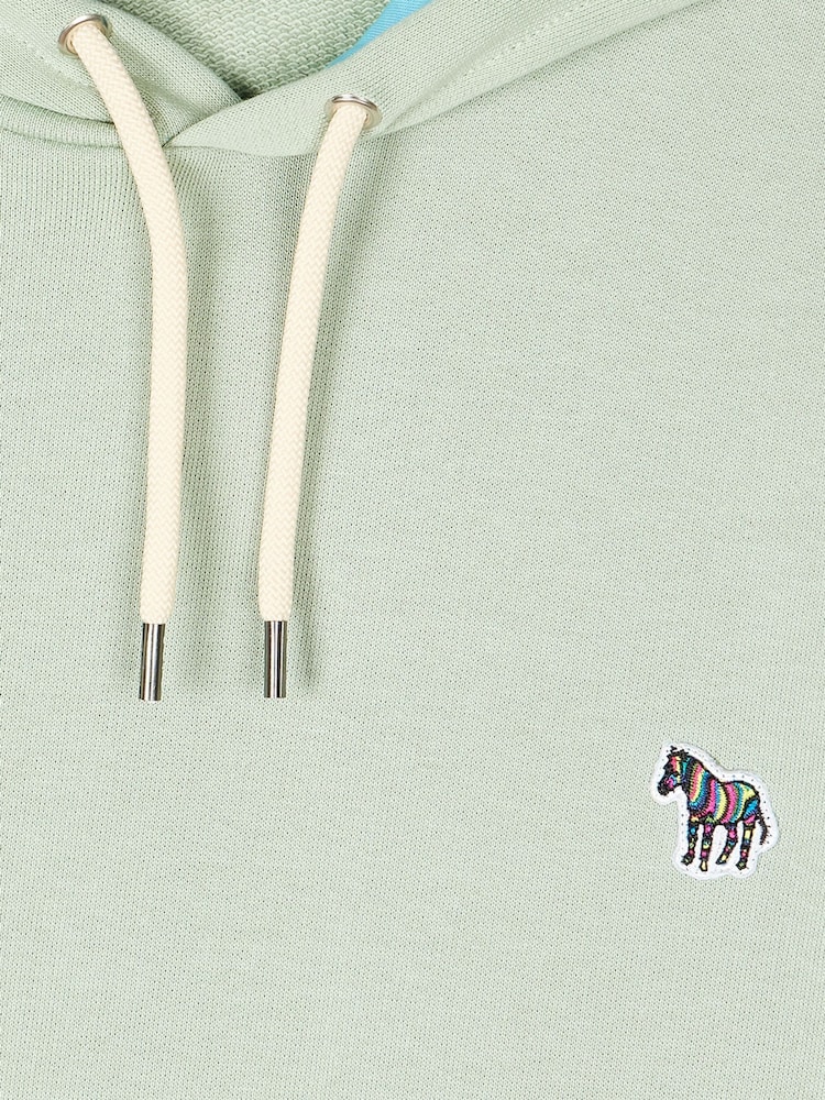 PS Paul Smith Regular Fit Green Logo Hoodie - Image 7 of 7