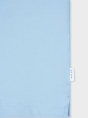 PS Paul Smith Regular Fit Blue Zip Neck Polo Shirt - Image 8 of 8