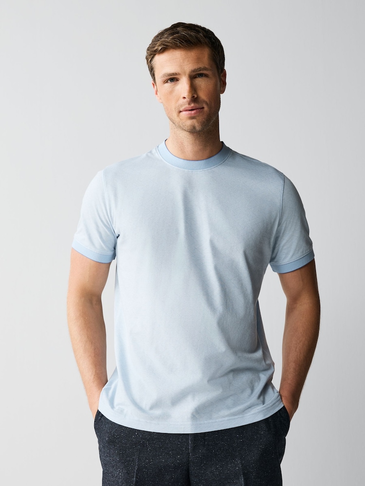 PS Paul Smith Regular Fit Blue Logo Polo Shirt - Image 1 of 1