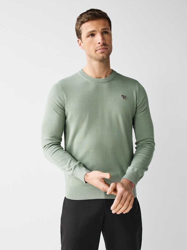 PS Paul Smith Crew Neck Logo Knitted Jumper - Image 1 of 5
