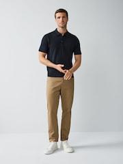 PS Paul Smith Regular Fit Blue Knitted Polo Shirt - Image 2 of 7