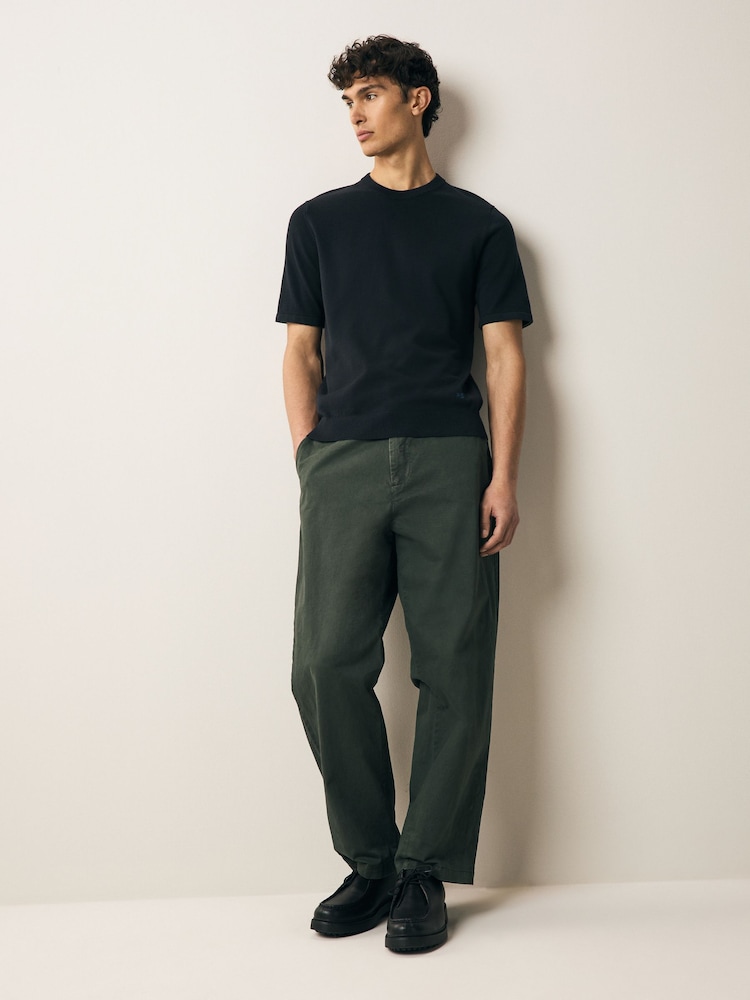 PS Paul Smith Regular Fit Knitted T-Shirt - Image 1 of 7 PS Paul Smith Regular Fit Knitted T-Shirt - Image 1 of 7