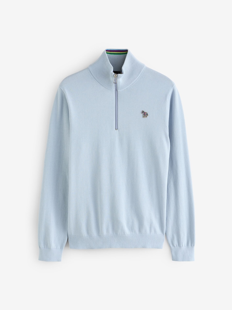 Paul Smith Knitted Zip Neck Sweatshirt - Image 5 of 5
