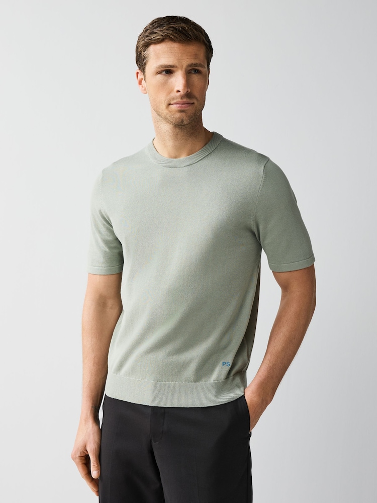 PS Paul Smith Regular Fit Knitted T-Shirt - Image 1 of 8