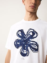 PS Paul Smith Regular Fit Logo White T-Shirt - Image 4 of 5