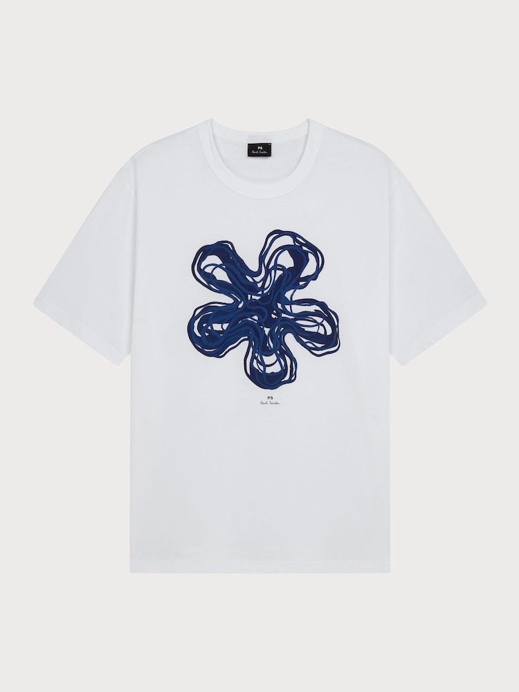 PS Paul Smith Regular Fit Logo White T-Shirt - Image 5 of 5