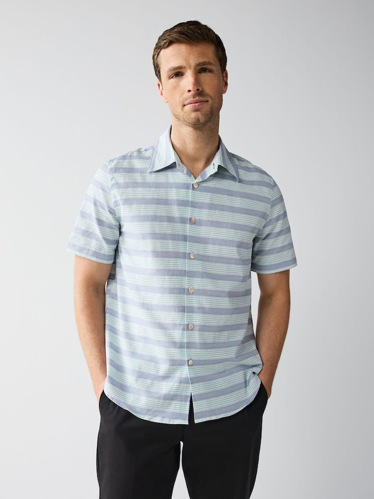 PS Paul Smith Blue Short Sleeve Casual Fit Shirt - Image 1 of 5