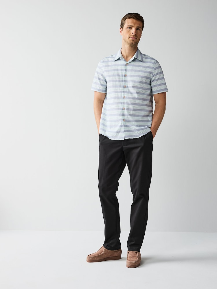 PS Paul Smith Blue Short Sleeve Casual Fit Shirt - Image 2 of 5